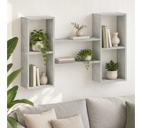 vidaXL Étagère murale Chêne fumé – Bois d'ingénierie 102 x 17 x 59 cm