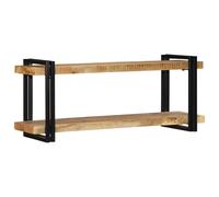 vidaXL Étagère Murale 90x33x45 cm Bois de manguier Massif Brut