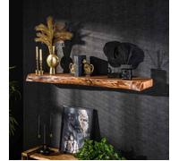 Etagère murale 150x25x8 cm en acacia massif naturel