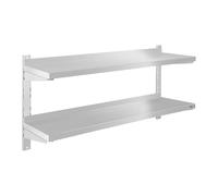 Étagère murale - 2 plateaux - 120 cm | Royal Catering