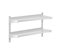 Étagère murale - 2 tablettes - 30 x 100 cm | Royal Catering