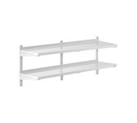 Étagère murale - 2 tablettes - 40 x 150 cm | Royal Catering