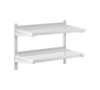Étagère murale - 2 tablettes - 40 x 80 cm | Royal Catering