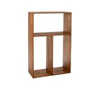 Etagère murale 3 niches 100x40x156 cm en bois naturel