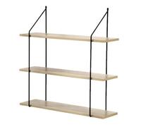 Étagère Murale 3 Niveaux décor Bois L60 cm - Bois - 60 cm X 15 cm X 60 cm - CALICOSY