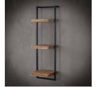 Etagère murale 30x25x100 cm en acacia massif et métal - ALONG