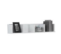 Etagère murale 4 compartiments 92x17x16,50 cm blanc