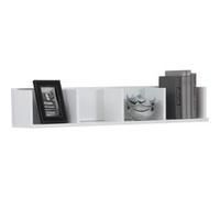 Etagère murale 4 compartiments 92x17x16,50 cm blanc