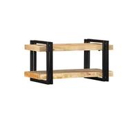 vidaXL Étagère murale 70x33x35 cm bois de manguier massif brut, étagère flottante, étagère murale d'exposition, étagère CD, 4017482 Noir