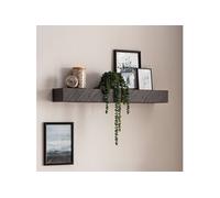 Etagère murale 90x20x10 cm en bois massif de manguier aspect pierre