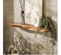 Etagère murale 90x20x4 cm en bois d'acacia massif - AIKI