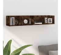 vidaXL Étagère murale à CD Chêne fumé 100x18x18 cm Bois d'ingénierie Marron
