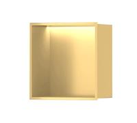Étagère murale à LED avec rangement pour douche, organiseur de salle de bain en acier inoxydable, bandes lumineuses modernes, pas besoin de carrelage