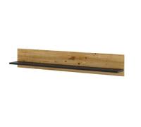 Étagère murale à suspendre - AURA - 120 cm - chêne artisan - noir mat