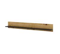 BIM Furniture Aura Étagère Murale à Suspendre en chêne Noir Mat 150 cm