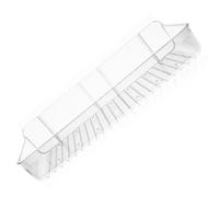Étagère Murale Adhésive de Salle de Bain PET Semi-transparente | Rangement Stable pour Locataires, Bord Rond et Lisse, Base Drainante, pour Toilettes et Savonnette