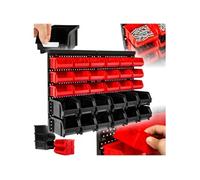 Etagère murale avec bacs de rangement 31 pièces noir