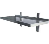 Étagère murale avec support en acier inoxydable - 1200x300x(h)350mm