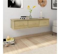 vidaXL Étagère murale avec tiroirs Chêne sonoma bois d'ingénierie 800597