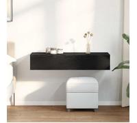 vidaXL Étagère murale avec tiroirs Noir 100x36x19 cm Bois d'ingénierie