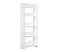 Etagère murale, bibliothèque coloris Blanc - longueur 57 x profondeur 25 x hauteur 155 cm - -