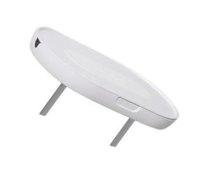 Étagère Murale Blanc pour Prise de Courant, sans Perçage Support Plastique | Tablette Amovible Passage de Câble, Rangement pour Parfum et Câble de Charge, Installation Salon ou Salle de Bain