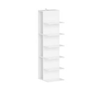 Étagère murale blanche - SoBuy - 5 niveaux - 7 étagères - 30×32.5×110.5 cm - Capacité de charge 45 kg