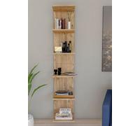 Étagère murale Bofigo à 6 tablettes en pin, 180 x 35 x 30 cm