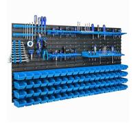76 bacs gerbables étagère murale plastique 154 x 78 cm porte-outils atelier garage système de stockage bacs à bec Schütte