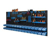 Étagère murale - Botle - 173 x 78 cm - 30 boîtes XL - Couleur bleue - Plastique durable