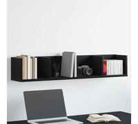 Étagère Murale Cd Vidaxl Chêne Noir 100x18x18 Cm En Bois D'ingénierie