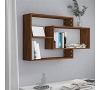 Étagère murale Chêne marron 104x20x58,5 cm Bois d ingénierie Chêne marron G