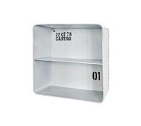Etagere murale coloris blanc antique - Dim : L 30 x P 15 x H 30 cm - -