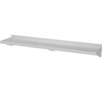 Étagère murale Combisteel Rfs avec supports, en acier inoxydable AISI 430, 1600 x 400 x 190 mm