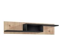 Étagère Murale "Cross" 150cm Naturel & Noir Beige G