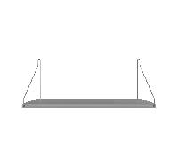 Étagère murale D27 W60 LxWxH 27,8x60x24cm