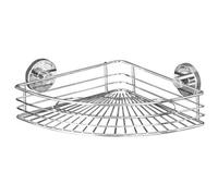 Étagère murale d'angle - Bari - Acier inox - Fixation Vacuum-Loc WENKO