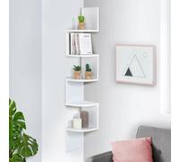 Etagère murale d'angle ISA 5 niveaux blanche