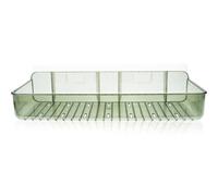 Étagère Murale de Rangement pour Salle de Bain Pet Semi-transparente Vert | Grosse Capacité, sans Perçage ni Traces, Usage Salle de Bain et Hôtel, Format Mural Pratique