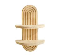Étagère murale de style bohème, design décoratif, esthétique moderne | Étagère de salle de bain Boho organiseur mural polyvalent pour buanderie, entrée, placard, bureau d'angle