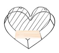Étagère Murale Décorative en Bois Cœur Noir pour Salon et Salle à Manger | Surface Lisse Polie, Finition Noire, Organise Petits Ornements, Style Simple pour Décoration Intérieure