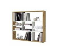 Etagère Murale Design "Liloun" 90cm Beige & Blanc