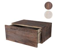 Mendler Étagère murale bois - Brun foncé