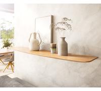 Étagère murale Edge 145 cm acacia naturel bord suisse massif