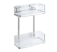 Étagère murale en acier inox Vacuum-Loc® Quadro 2 niveaux Wenko by Maximex