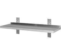 Étagère murale en acier inoxydable renforcé, 1 étagère, 60 x 40