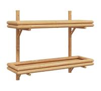 vidaXL Étagère Murale avec étagère Marron 75 x 26 x 60 cm Bambou, Étagère Murale en Bambou, Armoire Moderne, Gain de Place, Astuce d'organisation pour Le Salon