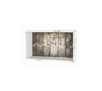 Etagere murale en blanc essuye-vintage - 33 x 10 x 20 cm --