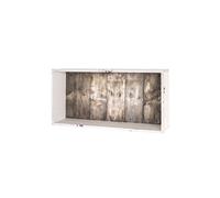 Etagere murale en blanc essuye-vintage - 50 x 12 x 25 cm --