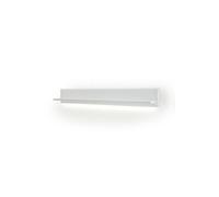 Etagère murale en bois coloris blanc mat - L.150 x H.22 x P.22 cm --